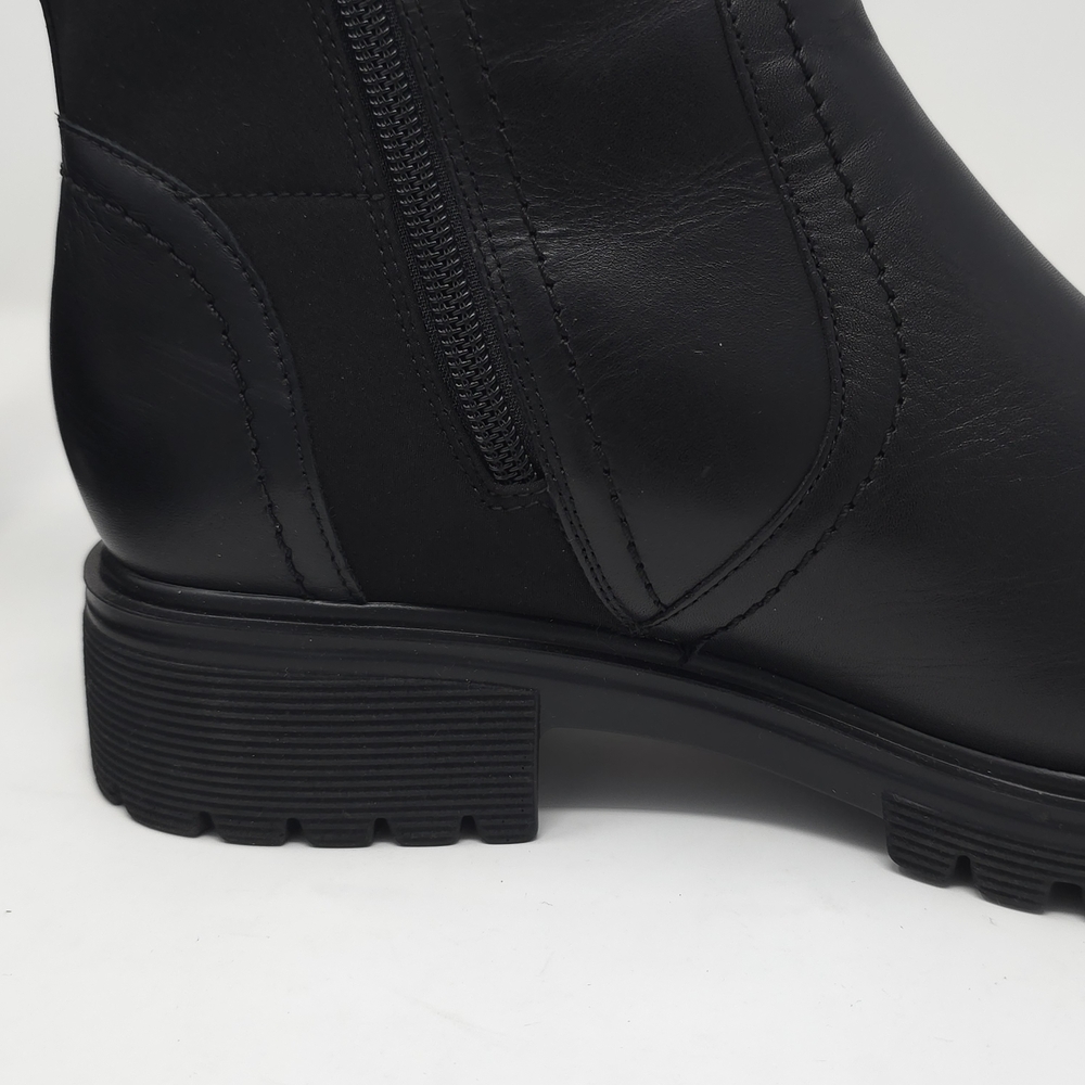 Rockport Black Leather Ankle Booties with Side Zip 9.5M - Picture 13 of 14